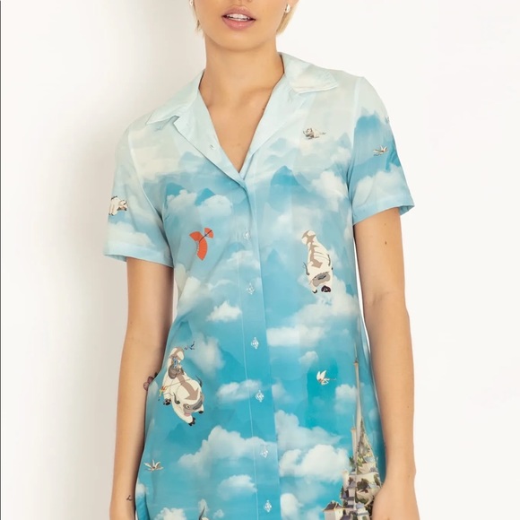 SOUTHERN AIR TEMPLE SHORT SLEEVE SHIRT DRESS - Picture 2 of 6